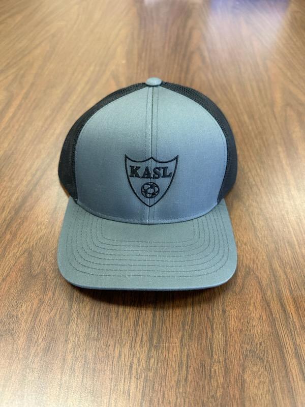 Baseball Cap with black logo.