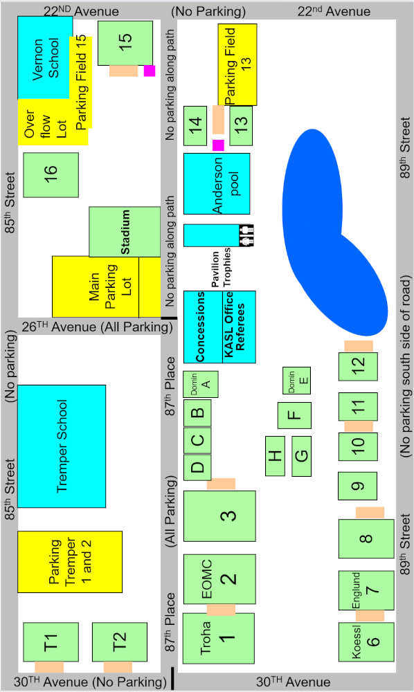 Anderson Park Field Map